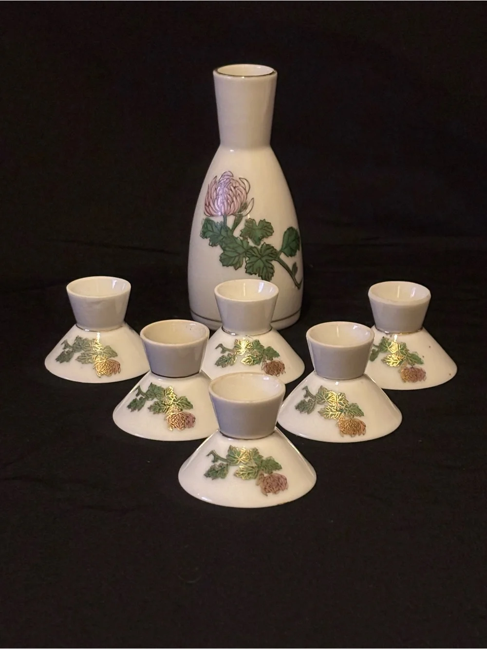 Vintage Kiku Masamune Sake Set.